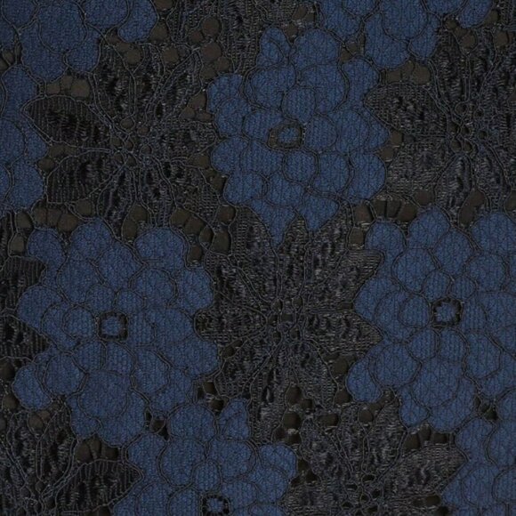 Trina Turk 2-Tone Floral-Lace Bell Sleeve Dress - Picture 4 of 5